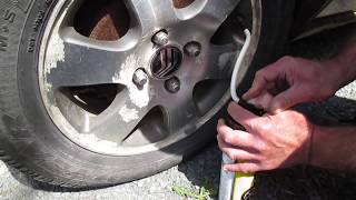 How to inflate a tire with a can of inflator/sealant