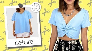 Learn how to simply transform your basic t-shirt into a cute twisted
crop top! difficulty: easy/medium time: 2 hours sewing equipment:
pattern making book: h...