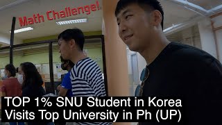 Top 1% SNU student in Korea visits Top university in Philippines (UP)