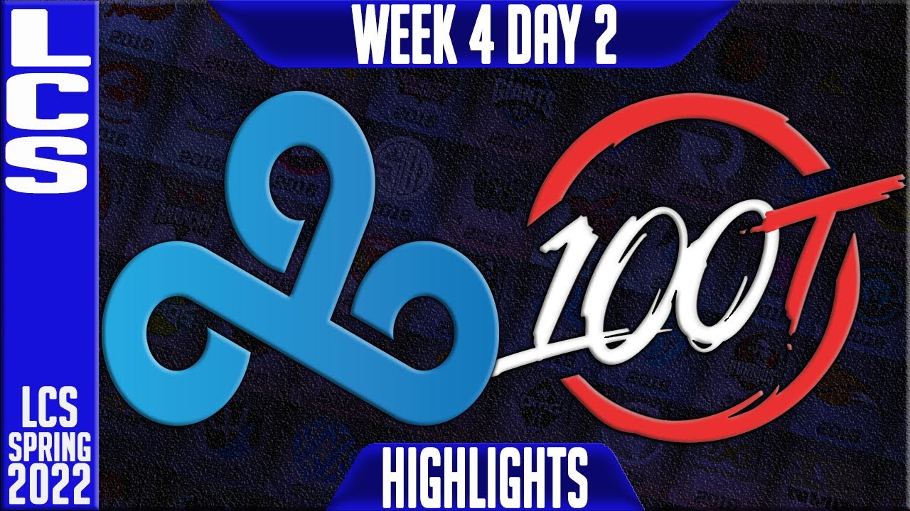 C9 vs 100 Highlights | LCS Spring 2022 W4D2 | Cloud9 vs 100 thieves