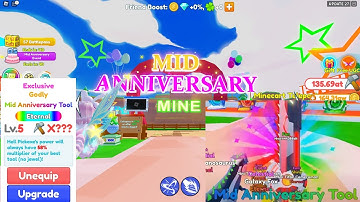 Clicker Mining Simulator Update 27 Mid Anniversary Event New Skill System in Maya mine