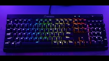 Corsair K70 Lux Cherry MX Reds Stock Sound Test