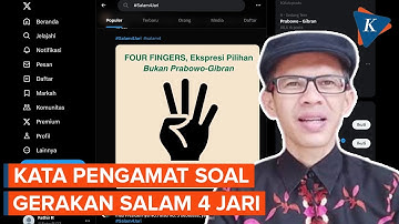 Muncul Gerakan Salam 4 Jari, Apa Arti dan Tujuannya?