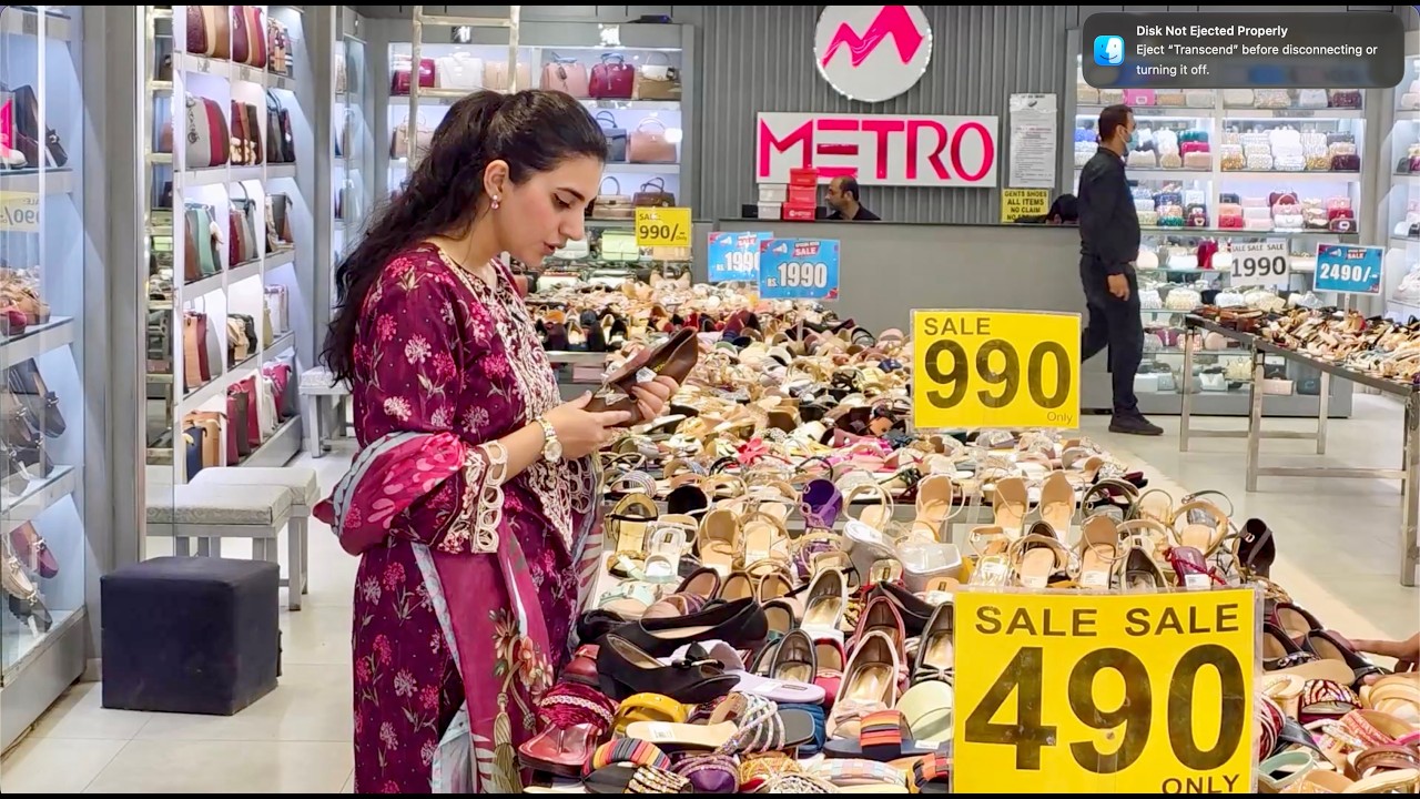 🎀 Trending Heels, Shoes & Flats at 30 & 50% off at Metro Shoes Commercial Market Rwp | Eid Trends