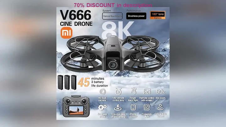 A must-have product! Xiaomi V666 MINI Drone 4K Professional WIFI 5G Dron Obstacle Avoidance Brushl