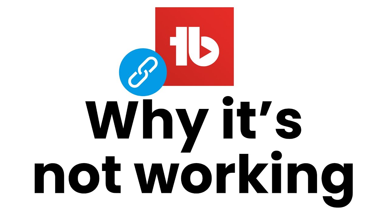 How to fix broken social links in YouTube video descriptions?