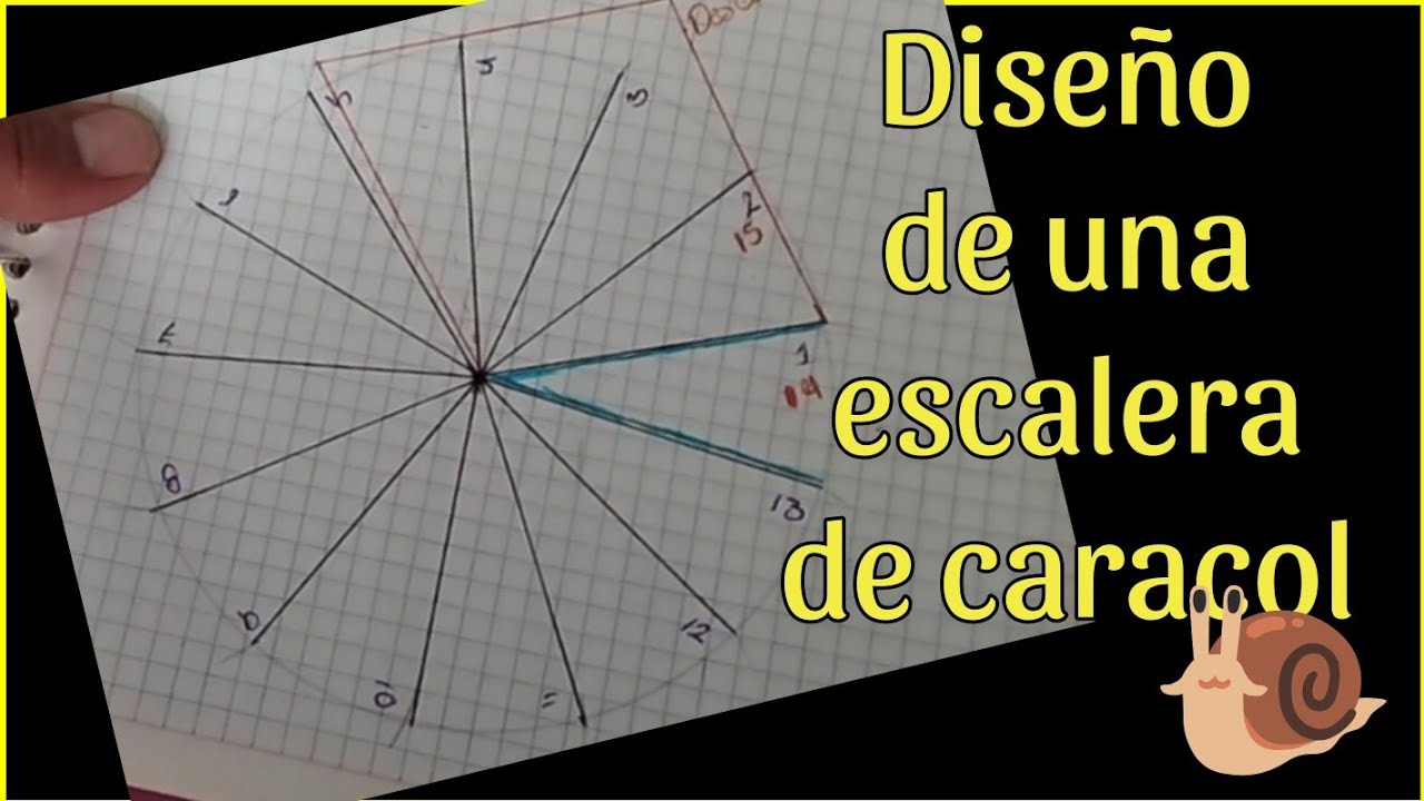 Diseño de una escalera 🪜 d caracol 🐌