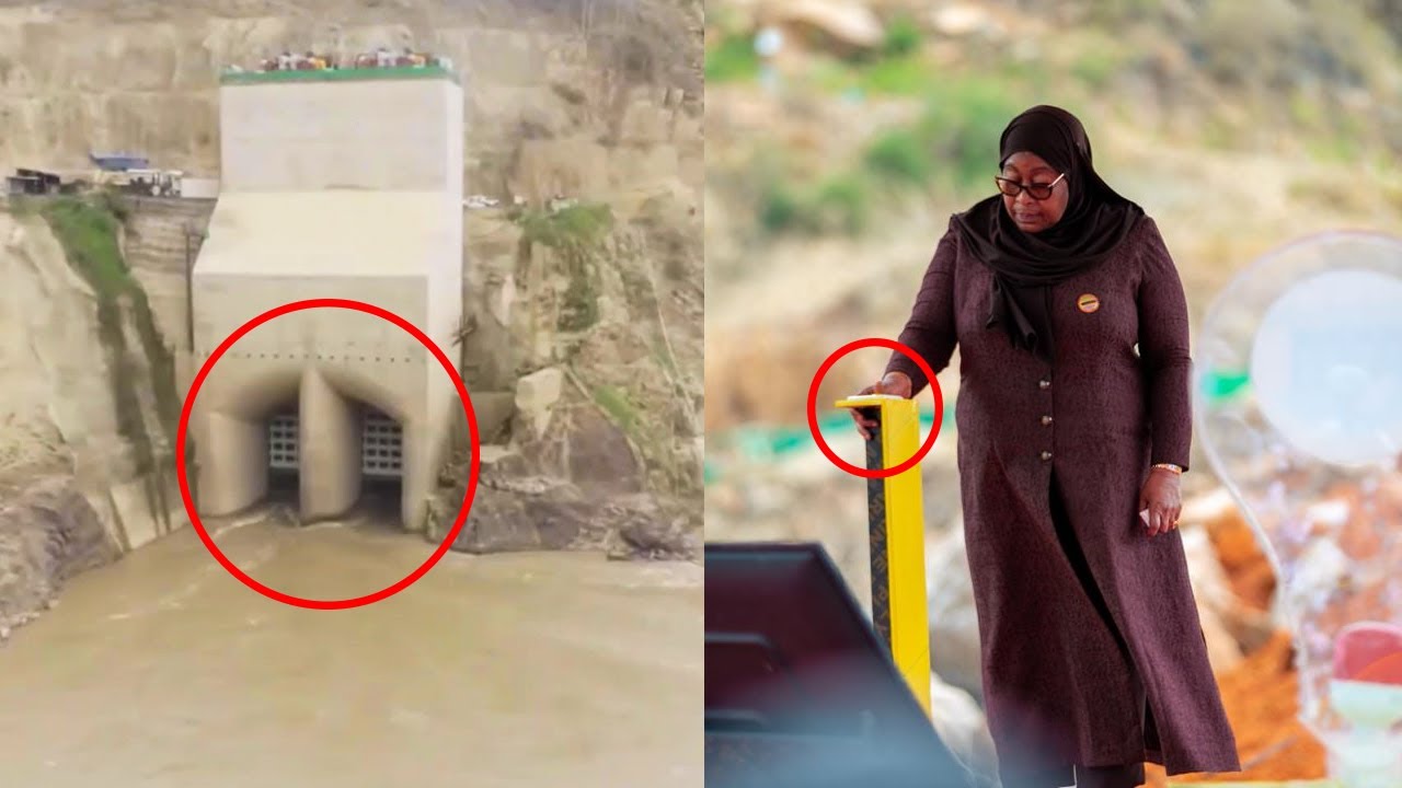 RAIS SAMIA AKIFUNGA GETI LA ANDAKI / MAJI YAANZA KUJAA BWAWA LA JULIUS NYERERE