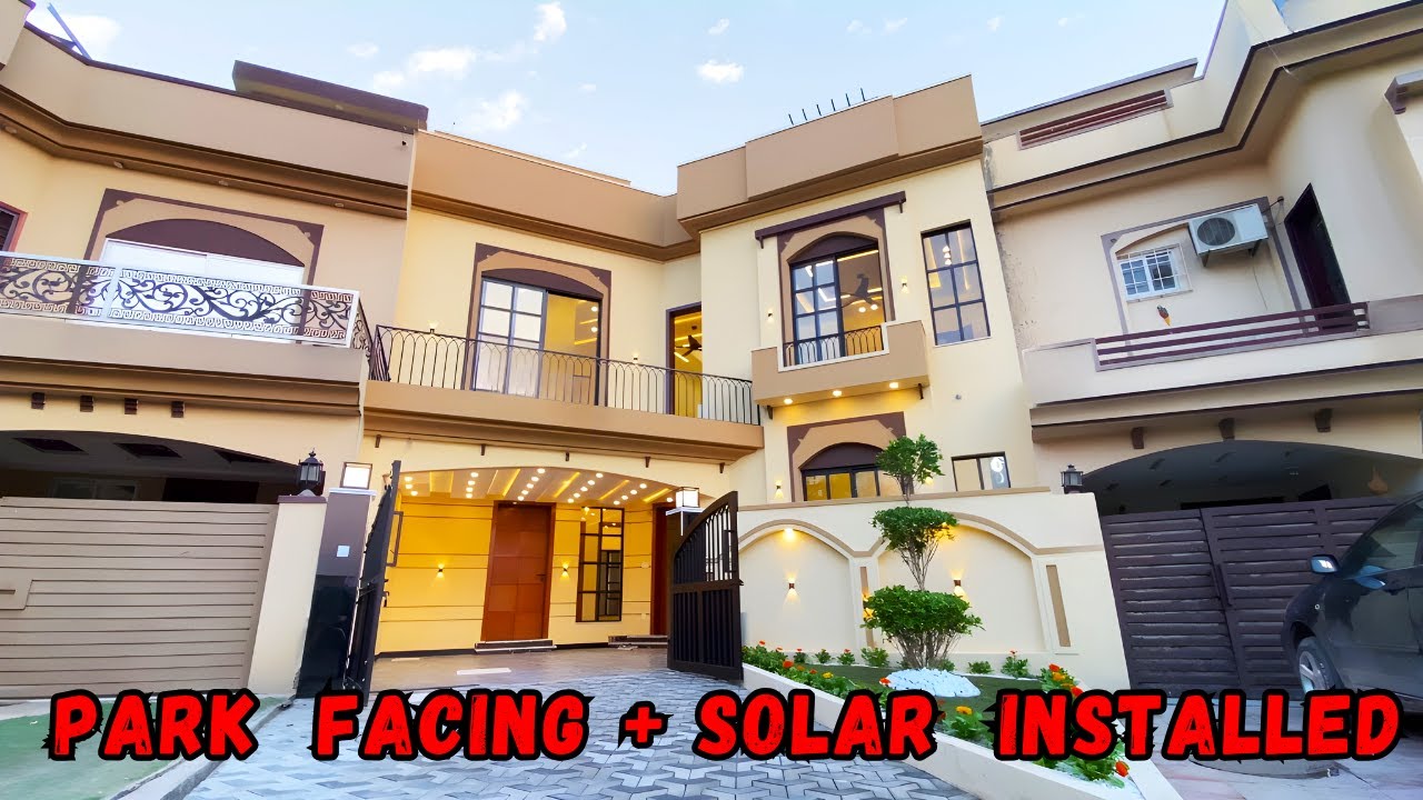 SOLAR PANEL INSTALLED | PARK FACING | 10 Marla Designer House For Sale | Bahria Town Rawalpindi