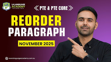 PTE Academic & Core | Reorder Paragraph | Most Repeated Questions November 2025