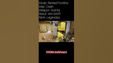 LEGENDARY Unlocked 🏆 | Koshka MVP on Crash | CODM Ranked