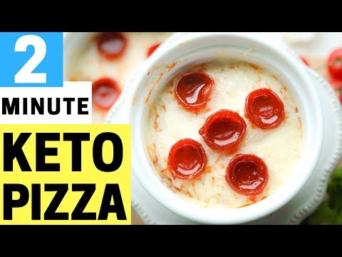 2 Minute Keto Pizza | BEST Easy Low Carb Pizza Recipe For Keto
