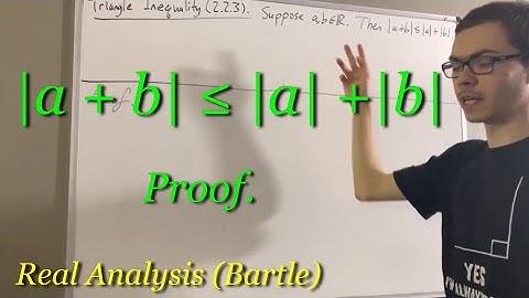 |a + b| ≤ |a| + |b| (Proof) [ILIEKMATHPHYSICS]