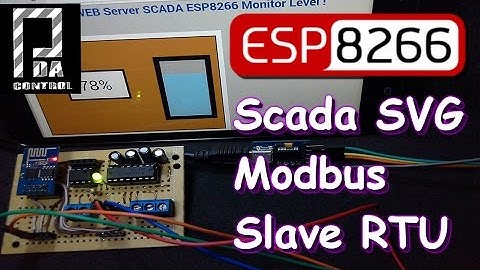 WebServer Scada SVG ESP8266 Modbus Slave RTU Serial : PDAControl