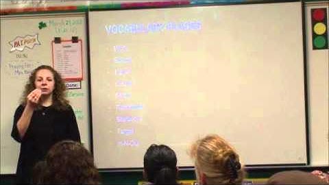 Beginning ASL Class-Week Three-Vocabulary Review