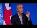 Barack Obama at COP26: 'The most important energy in this movement is coming from young people'