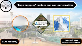 Topo mapping, surface and contour creation in Autodesk Civil 3D | Dr KS Academy