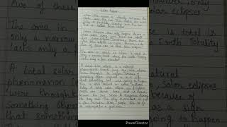 Essay on Solar Eclipse
