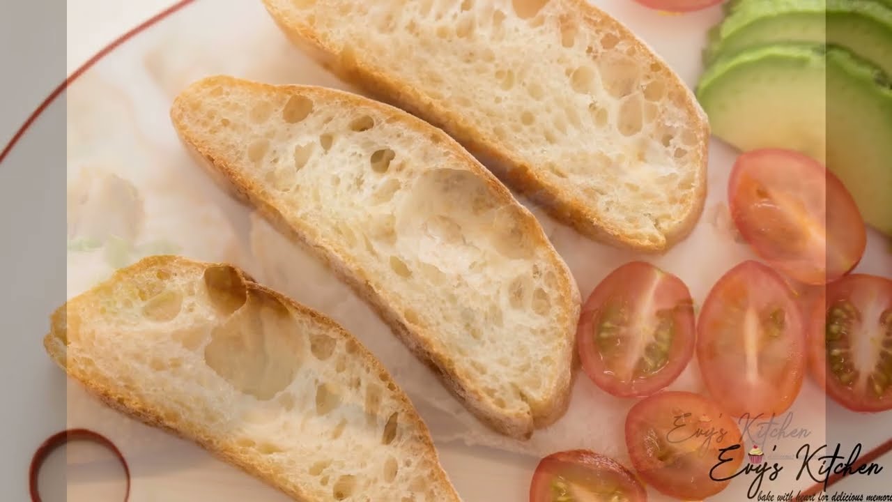 Ciabatta by hand (မွှေစက်မလိုသော Ciabatta ပေါင်မုန့်လုပ်နည်း )