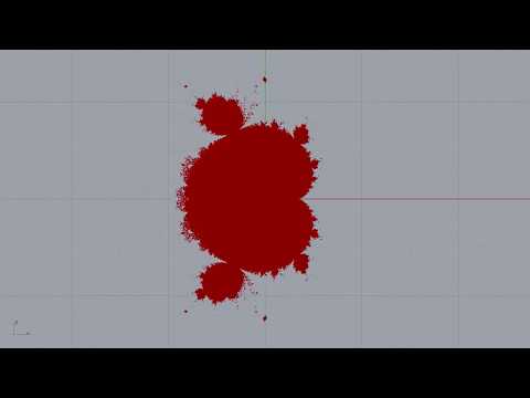 Chimpanzee plugin for Grasshopper: Mandelbrot set fractal