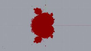 Chimpanzee plugin for Grasshopper: Mandelbrot set fractal