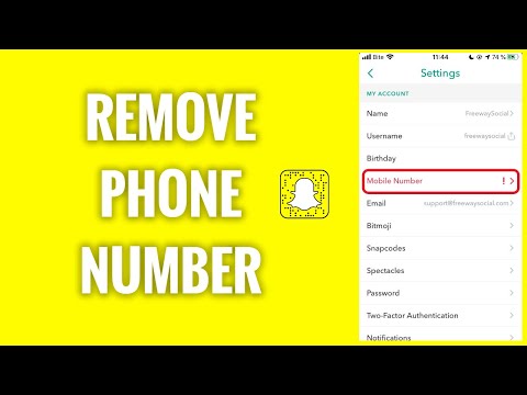 How To Remove Phone Number From Snapchat Profile