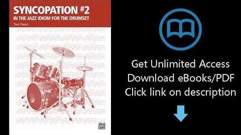 Download Syncopation No. 2: In the Jazz Idiom for the Drum Set (Ted Reed Publications) [P.D.F]