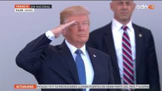 Al ritmo de Daft Punk, Trump y Macron presenciaron el desfile para conmemorar la Toma de la Bastilla