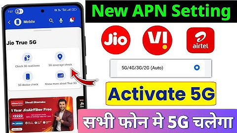 New APN Setting to activate 5g high speed net | Jio APN | Vi APN | Airtel APN | Fix Network Problem