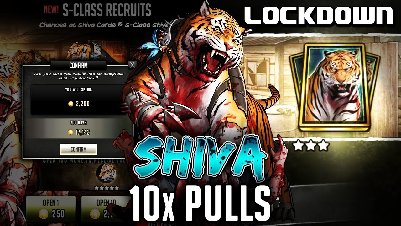 TWD RTS: 10 Pulls for S Class Shiva - The Walking Dead: Road to Survival