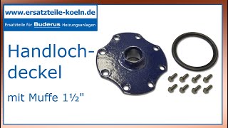 Buderus Handlochdeckel mit Muffe 1½\