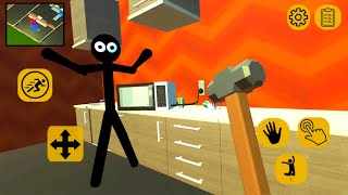 Stickman Neighbor Scary Secret - Level 1 - Gameplay screenshot 3