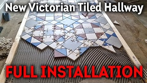 Watch us install a new Victorian Tiled hallway in Original Style Tiles