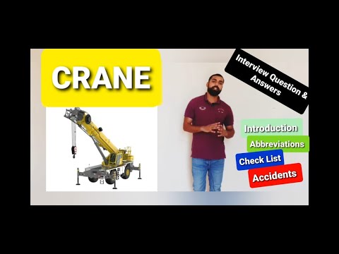 Crane related interview questions and answers I lifting safety training I Type of Cranes I Lifting