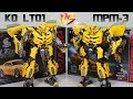 Transformers KO Legendary Toys LT01 Bumblebee VS Movie Masterpiece MPM03 Bumblebee Car Robot Toys