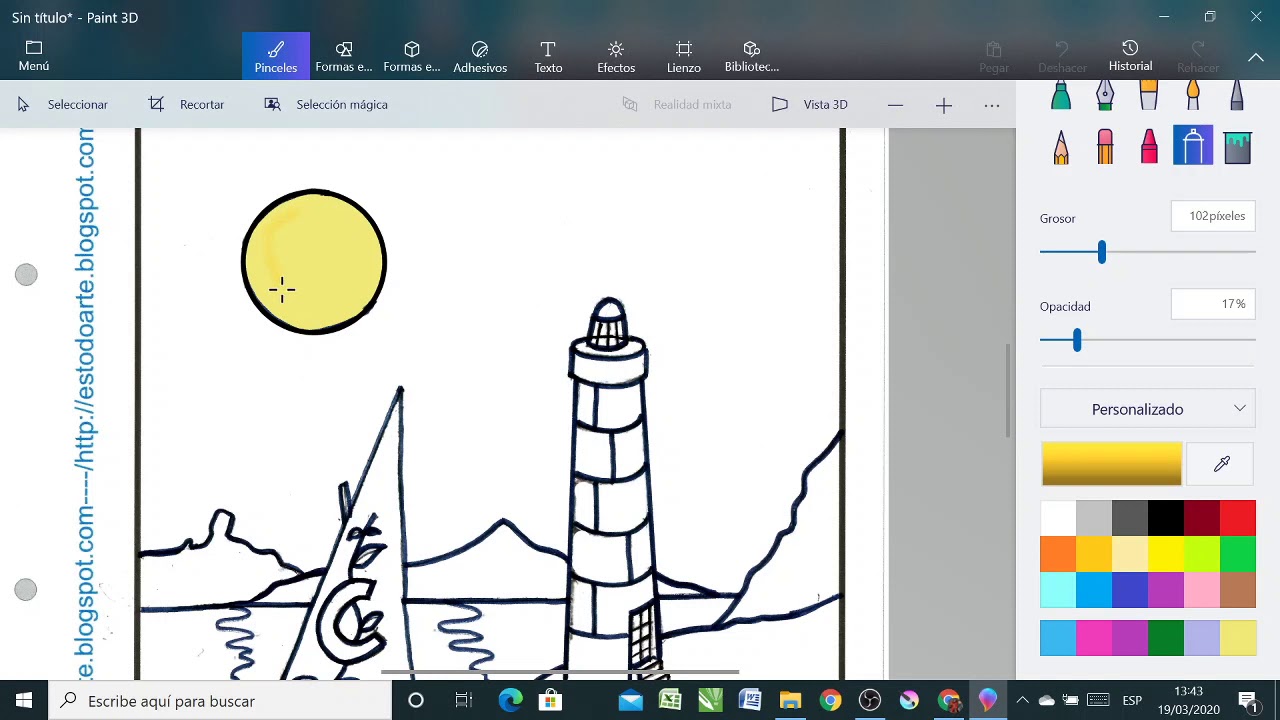 uno Academia Telemacos pintar con Paint 3D - YouTube