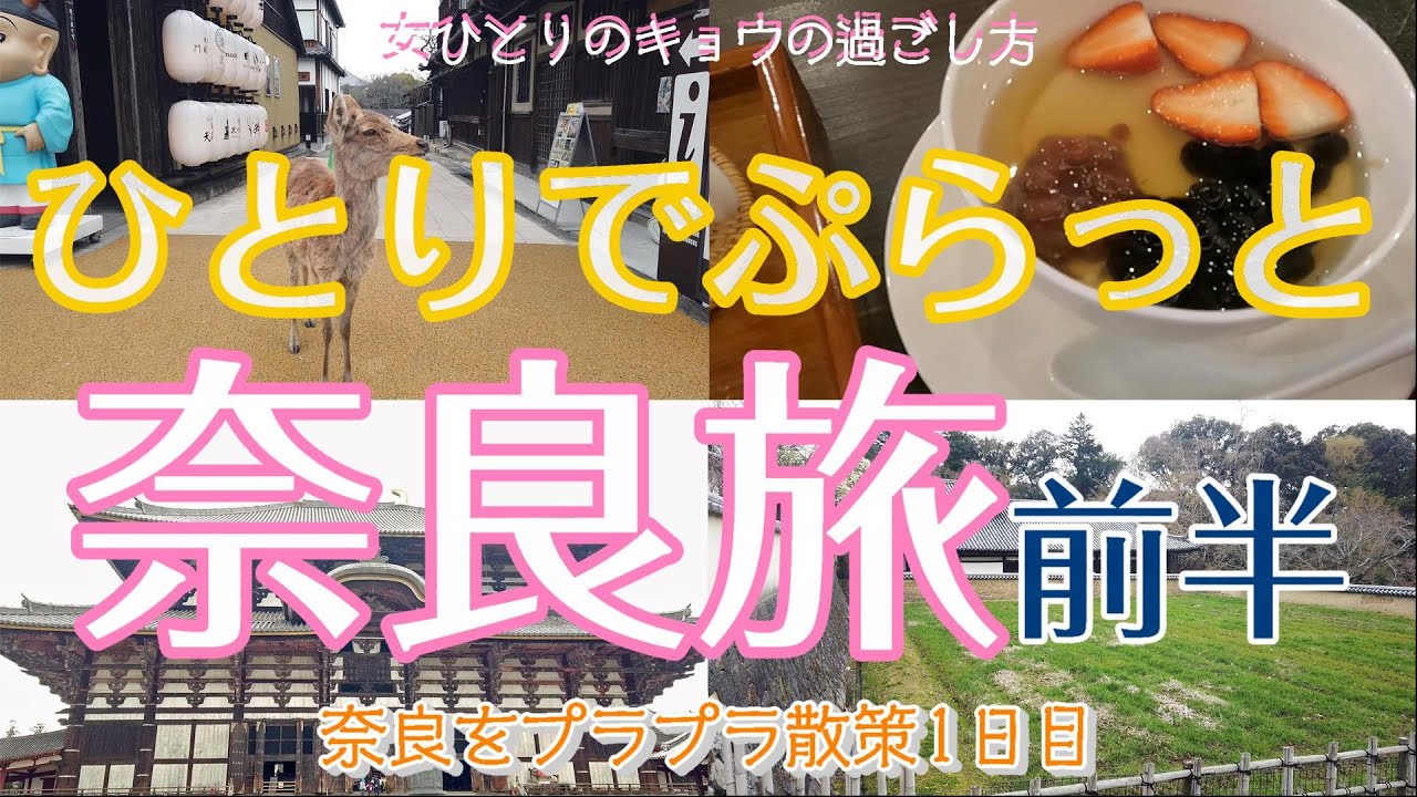 【奈良編前半 女ひとり旅】ひとりでぷらっと奈良旅/ランチ/カフェ/鹿/東大寺/変なホテル 奈良 |女ひとり旅Vlog