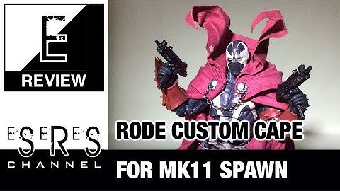 Rode Custom Deluxe Red wired cape for McFarlane Spawn