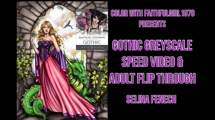 Copic Speed Video | Flip Through Gothic Greyscale Selina Fenech