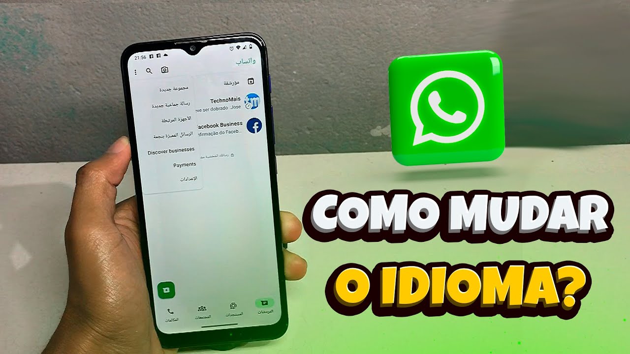 Como mudar o idioma do WhatsApp para português (2024) - YouTube