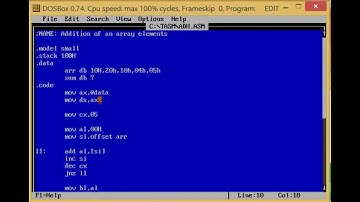 PAI | Assignment No. 1 | Add array of N numbers stored in the memory | (SE IT)