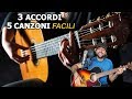 3 Accordi 🎸 5 Canzoni Per Chi Inizia a Suonare La Chitarra!