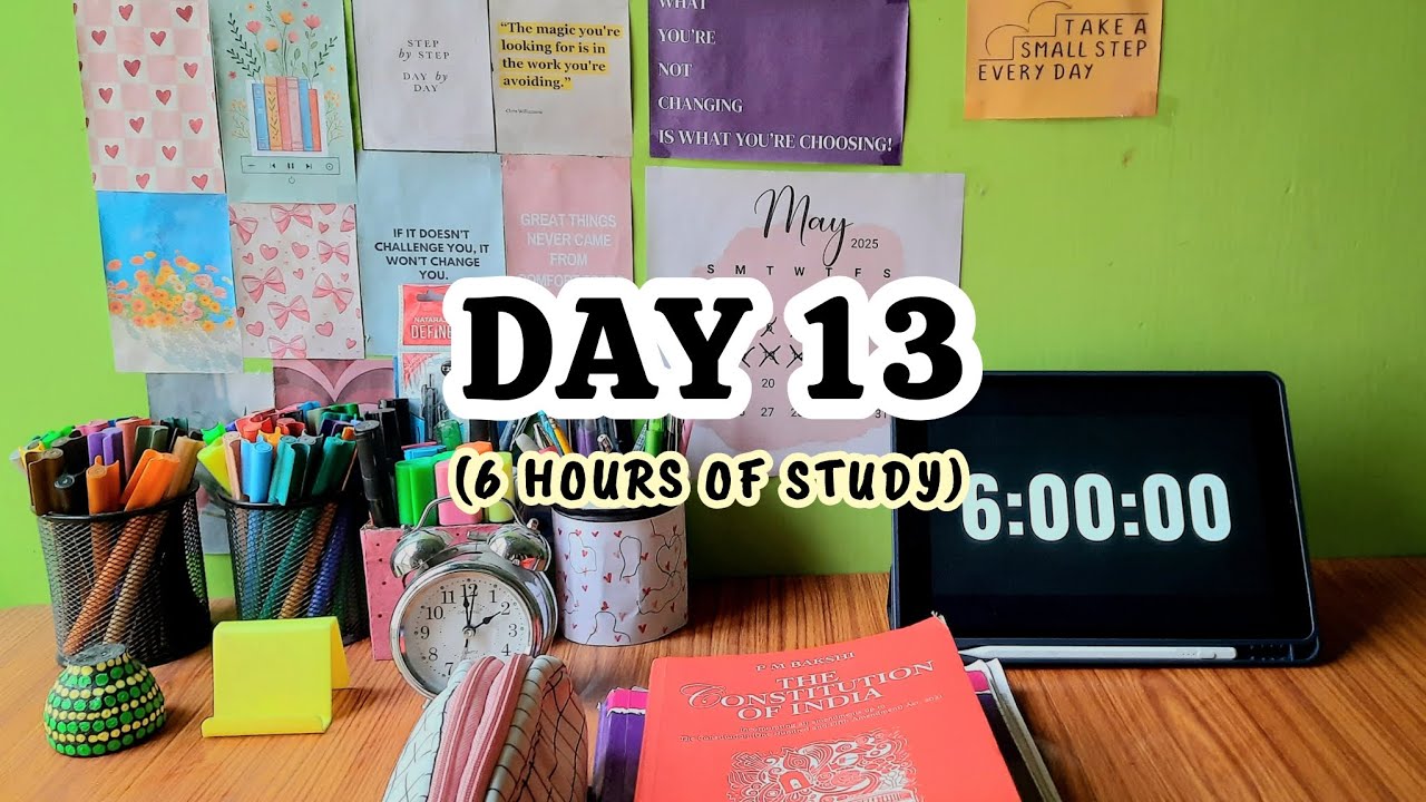 06 Hours Study Vlog 📚 | Day 13 💕