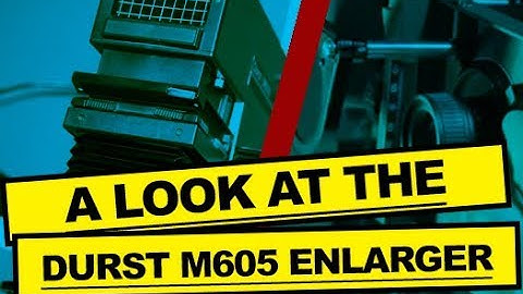 DURST ENLARGER M605 - DARKROOM PHOTOGRAPHY VIDEO