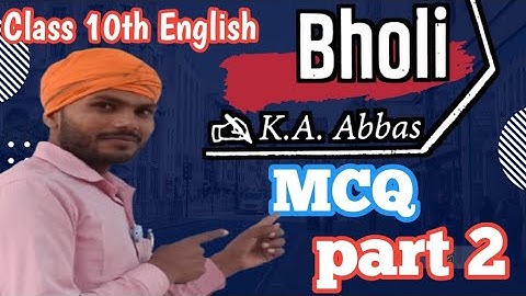 Bholi McQ Class 10th English // bholi McQ by JyotishSir J9KIMATCLASSES// class 10th English bholi mc