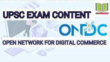 Open Network for Digital Commerce l ONDC l upsc content #upsc #upscexam #missionupsc