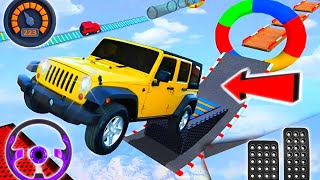 Crazy Off-road Jeep Driving 3D | Impossible Jeep Stunt Driving Android Gameplay Car Stunts screenshot 5