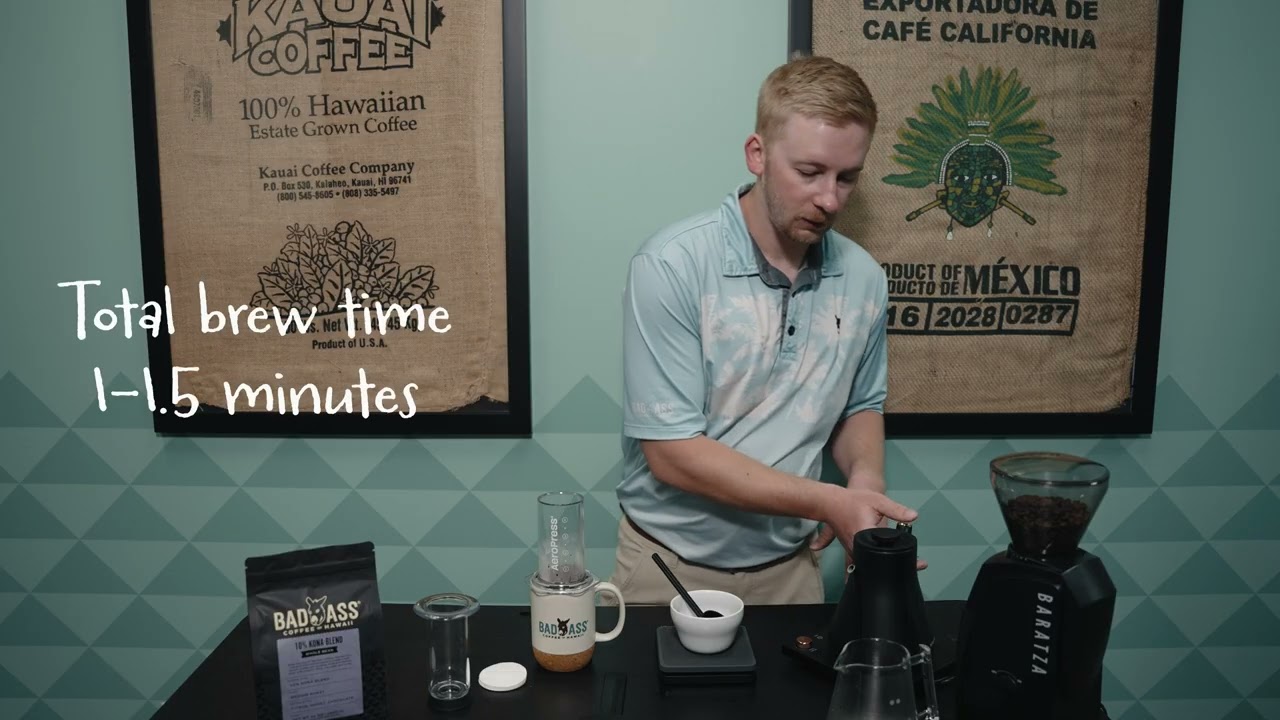 How to Make AeroPress Coffee | Bad Ass Coffee of Hawaii