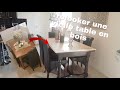 comment relooker une table en bois facilement et sans machine