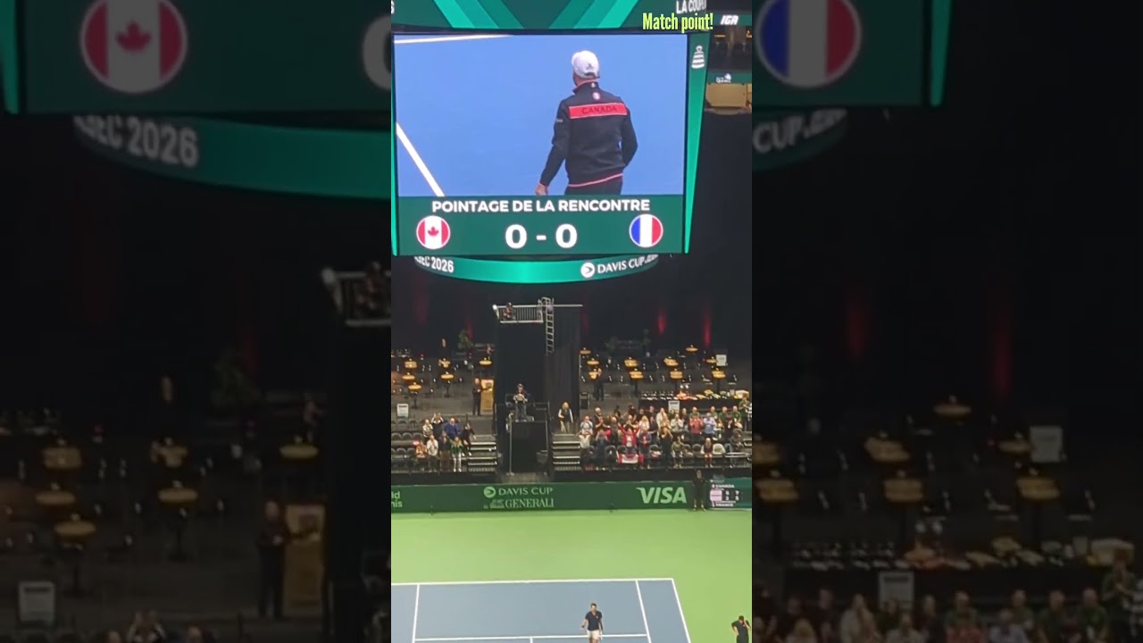 #DavisCup / #CoupeDavis Match Point / Point de match #Tennis #Draxl #Rinderknech #Canada #france